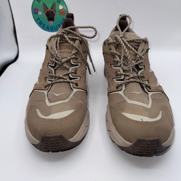 Hoka One One Anacapa Low GTX Mens Sneaker 10.5D Dune Hiking Shoes Vibram GoreTex main image 6